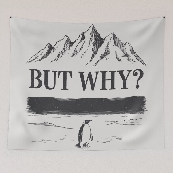 Item preview, LONELY PENGUIN - BUT WHY? designed and sold by 123ks.