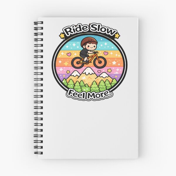 Item preview, Ride Slow Feel More – Cute Cycling Kawaii Design | Bike Lover Gift designed and sold by piotr_chojnacki_art.