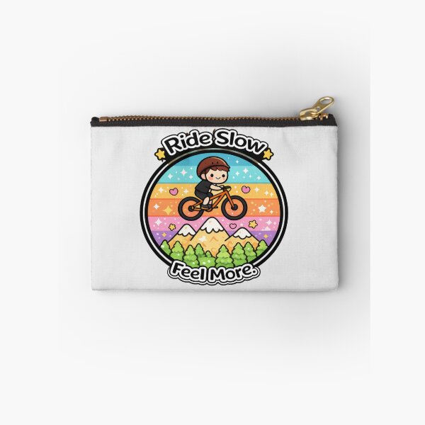 Item preview, Ride Slow Feel More – Cute Cycling Kawaii Design | Bike Lover Gift designed and sold by piotr_chojnacki_art.