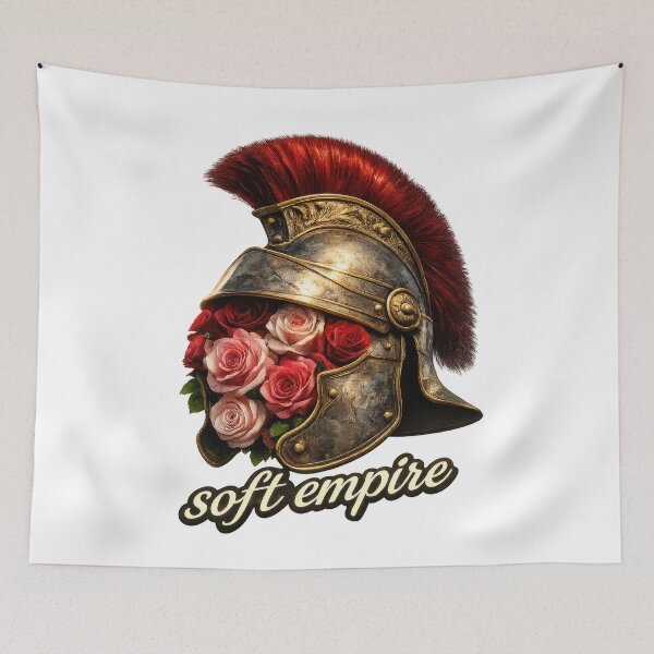 Item preview, Soft Empire Roman Helmet with Roses designed and sold by jgvisualarts.