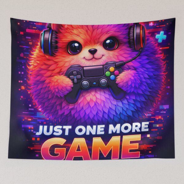 Item preview, Just One More Game Cute Gamer Neon Art designed and sold by KnitOfShadoF.