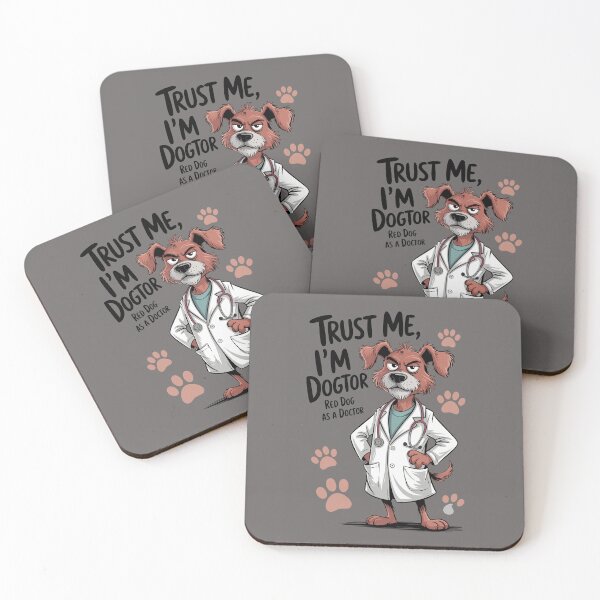 Item preview, Funny Skinny Dog Doctor – Trust Me I’m Dogtor Sarcastic Vet Art designed and sold by Gadget80.