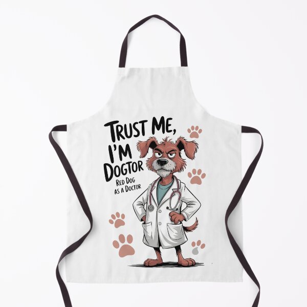 Item preview, Funny Skinny Dog Doctor – Trust Me I’m Dogtor Sarcastic Vet Art designed and sold by Gadget80.