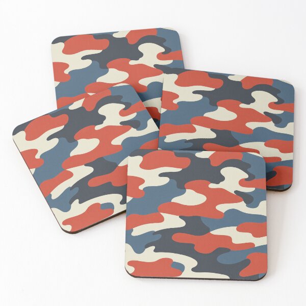 Item preview, Patriotic Camo Pattern Seamless Red White Blue Camouflage Design designed and sold by OldGloryForge.