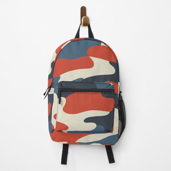 Item preview, Patriotic Camo Pattern Seamless Red White Blue Camouflage Design designed and sold by OldGloryForge.