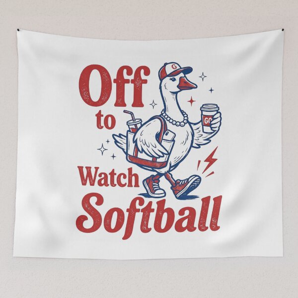 Item preview, Off To Watch Softball Funny Busy Goose Sports Mom Gift designed and sold by Ali-printshop.