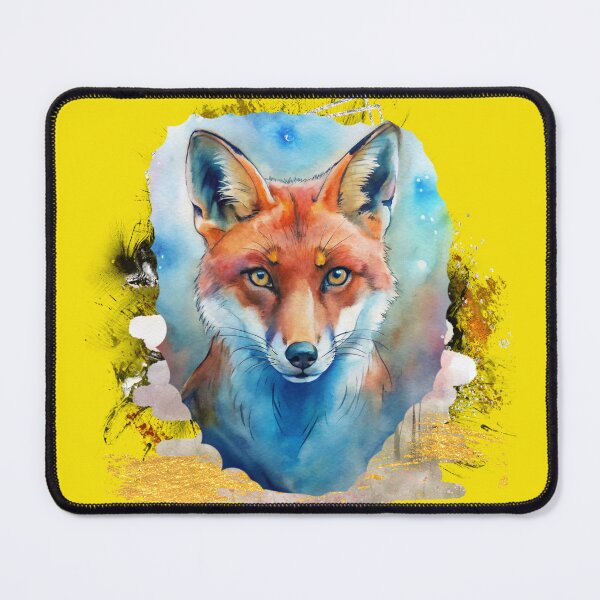 Item preview, Mystical Watercolor Fox Portrait – Magical Forest Animal Art, Aesthetic Nature Illustration designed and sold by ChenEngEng.