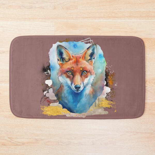Item preview, Mystical Watercolor Fox Portrait – Magical Forest Animal Art, Aesthetic Nature Illustration  designed and sold by ChenEngEng.