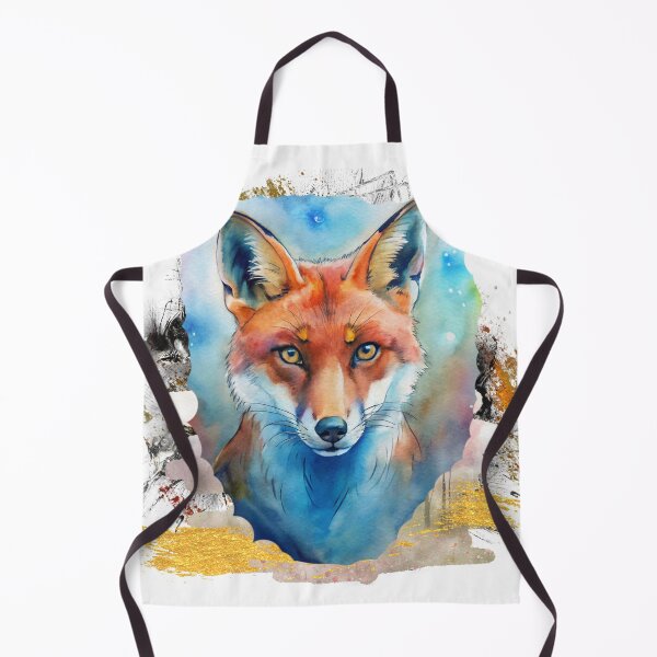 Item preview, Mystical Watercolor Fox Portrait – Magical Forest Animal Art, Aesthetic Nature Illustration designed and sold by ChenEngEng.