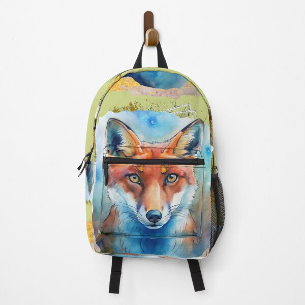 Item preview, Mystical Watercolor Fox Portrait – Magical Forest Animal Art, Aesthetic Nature Illustration designed and sold by ChenEngEng.