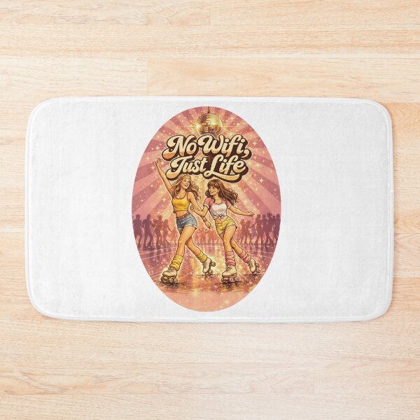 Item preview, No Wifi Just Life Retro Roller Skating Design designed and sold by Dianefromamsterdam.