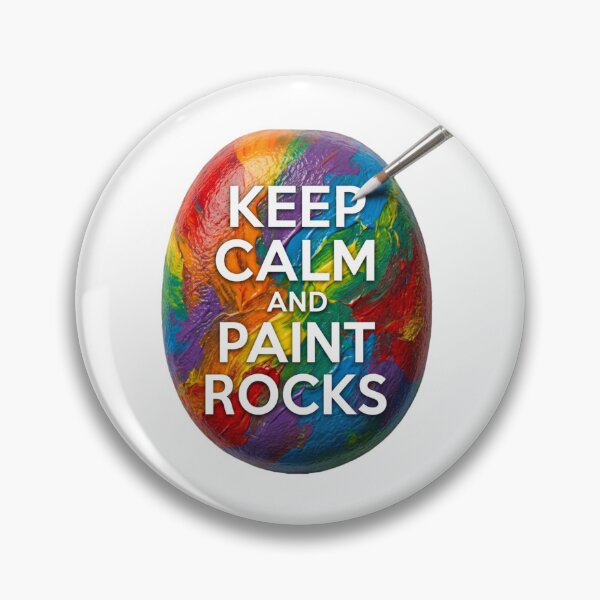 Item preview, Colorful Keep Calm and Paint Rocks - Artistic Stone Painting designed and sold by Luppuss.