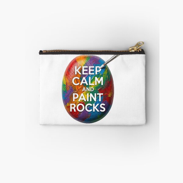 Item preview, Colorful Keep Calm and Paint Rocks - Artistic Stone Painting designed and sold by Luppuss.