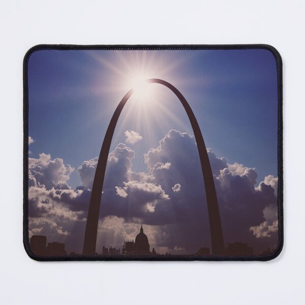 Item preview, Gateway Arch Silhouette at Sunset – St. Louis Skyline Sunburst Art designed and sold by BeautifulVirtues.
