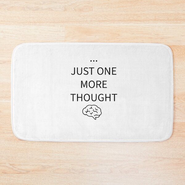 Item preview, Just One More Thought Minimal Typography | Overthinking Aesthetic | Mental Health Quote Design designed and sold by MinimalMood Studio.