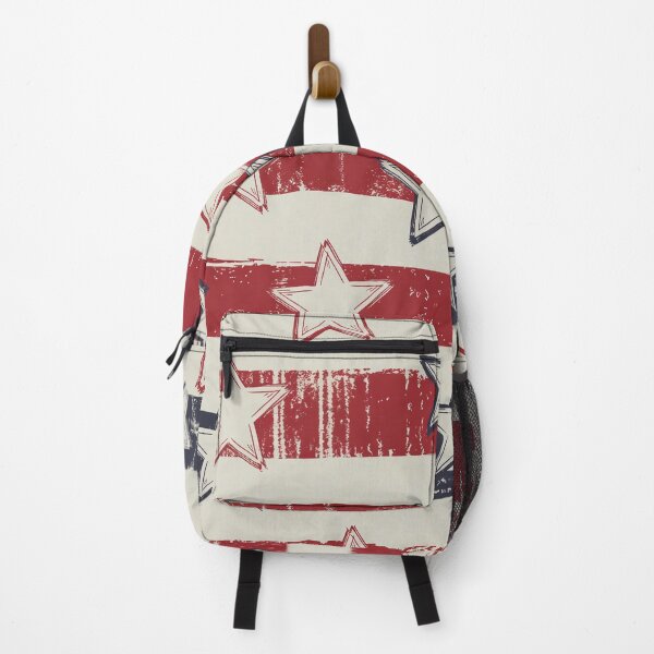 Item preview, Grunge Patriotic Star Stripe Pattern Seamless Distressed Red White Blue Design designed and sold by OldGloryForge.
