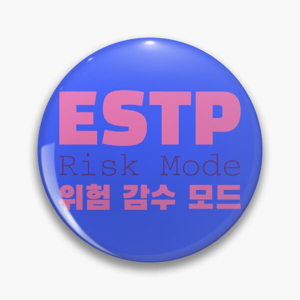 Item preview, ESTP Risk Mode Korean Typography Design designed and sold by aikdreams.