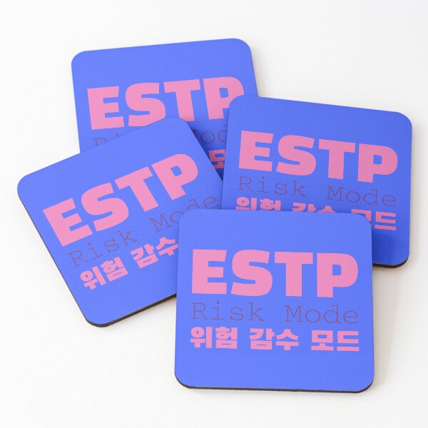Item preview, ESTP Risk Mode Korean Typography Design designed and sold by aikdreams.