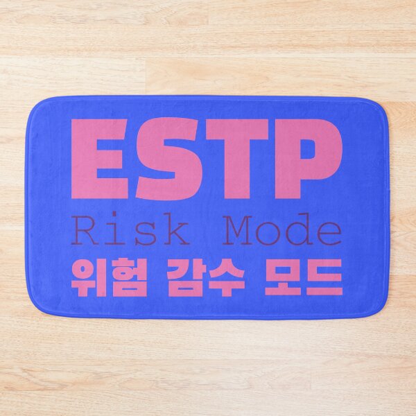 Item preview, ESTP Risk Mode Korean Typography Design designed and sold by aikdreams.