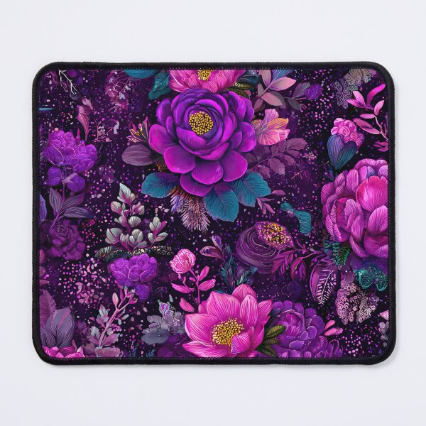 Item preview, Dark Galaxy Botanical Floral Seamless Pattern designed and sold by Nyx Creates.