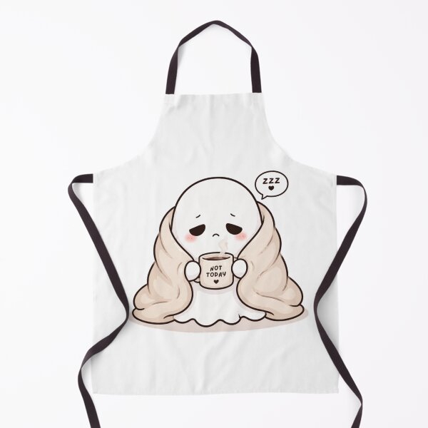 Item preview, Not Today Ghost | Cute Kawaii Aesthetic | Cozy Tired Mood Design designed and sold by The Mood Index.