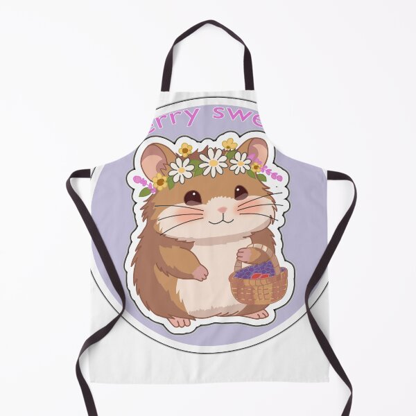 Item preview, Berry Sweet Hamster Sticker – Cute Kawaii Flower Crown Animal Cottagecore Aesthetic designed and sold by pn_terest.