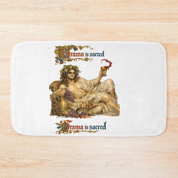 Item preview, Drama Is Sacred – Dionysian Classical Illustration with Ornate Typography designed and sold by jgvisualarts.
