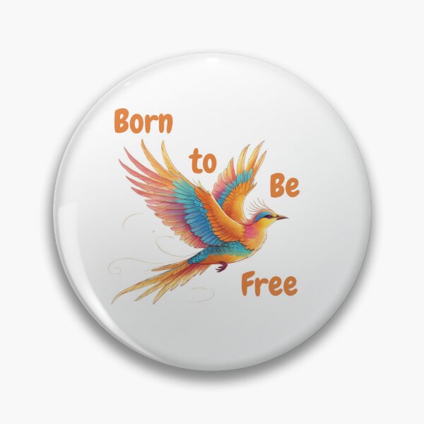 Item preview, Born to Be Free – Exotic Bird Freedom Design, Flying Bird Inspirational Nature Art designed and sold by Max Store.