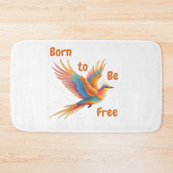 Item preview, Born to Be Free – Exotic Bird Freedom Design, Flying Bird Inspirational Nature Art designed and sold by Max Store.