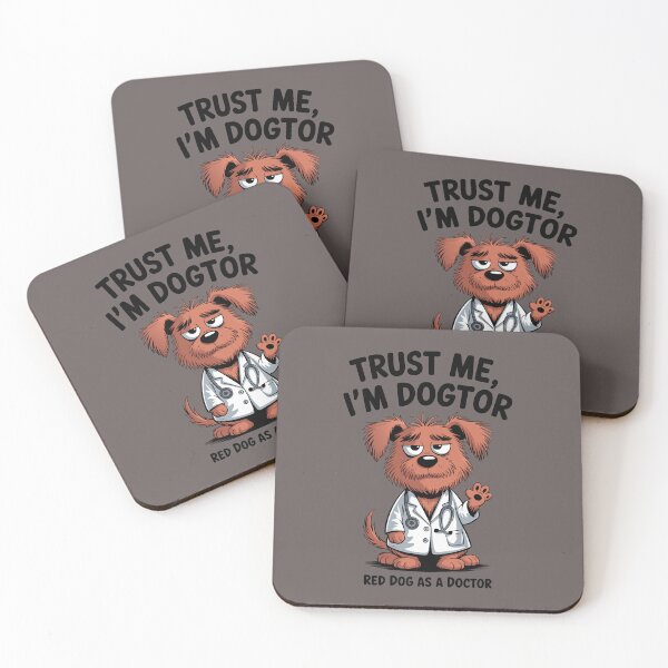 Item preview, Funny Skinny Dog Doctor – Trust Me I’m Dogtor Sarcastic Vet Art designed and sold by Gadget80.