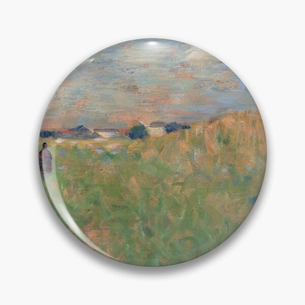 Artikelvorschau, Eine Sommerlandschaft von Georges Seurat: Neoimpressionistisches Landschaftsplakat entworfen und verkauft von artofuniverse.