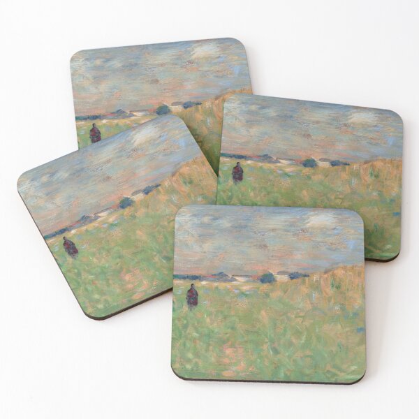 Item preview, A Summer Landscape by Georges Seurat: Neo Impressionist Countryside Poster designed and sold by artofuniverse.