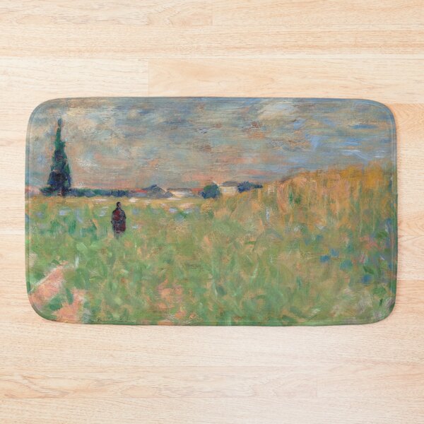 Item preview, A Summer Landscape by Georges Seurat: Neo Impressionist Countryside Poster designed and sold by artofuniverse.