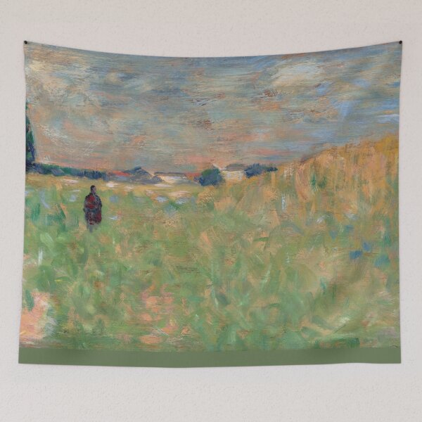 Item preview, A Summer Landscape by Georges Seurat: Neo Impressionist Countryside Poster designed and sold by artofuniverse.