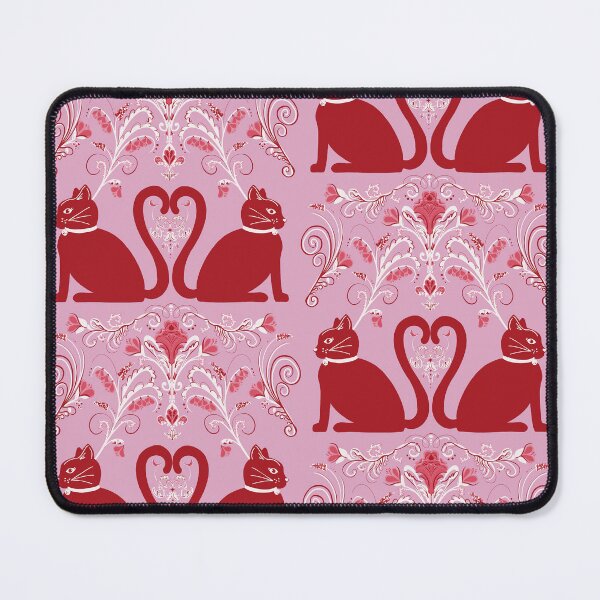 Item preview, Regency Whiskers — Red Aristocats on Pink designed and sold by akneeland603.