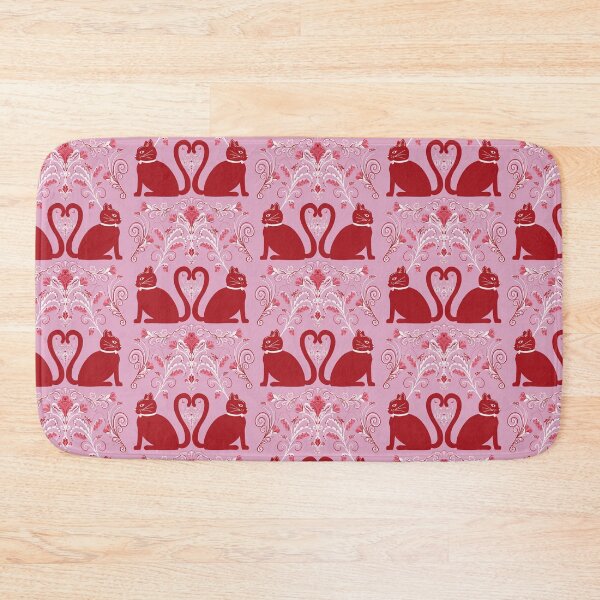 Item preview, Regency Whiskers — Red Aristocats on Pink designed and sold by akneeland603.