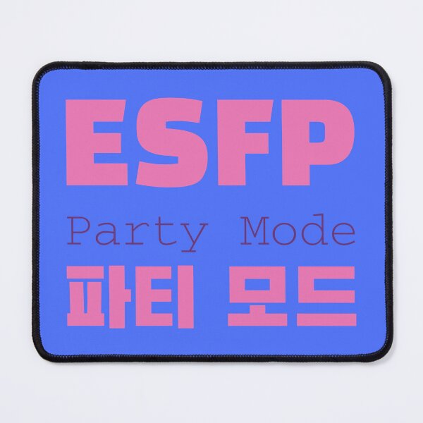 Item preview, ESFP Party Mode Korean Typography Design designed and sold by aikdreams.