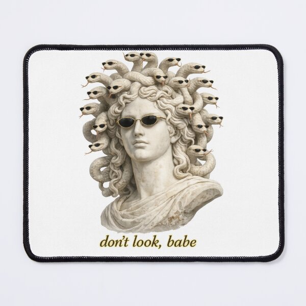 Item preview, Don’t Look, Babe – Medusa Statue with Sunglasses designed and sold by jgvisualarts.