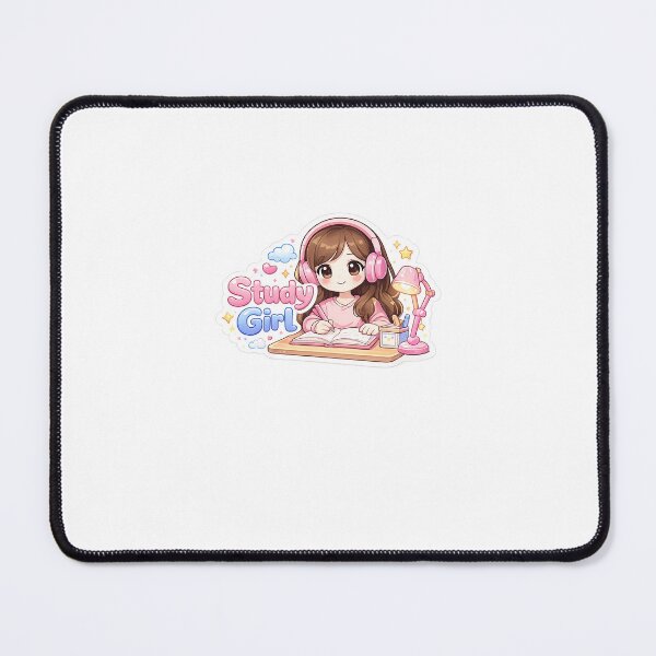 Item preview, Cute Study Girl Aesthetic Sticker designed and sold by PixelAuraBot.