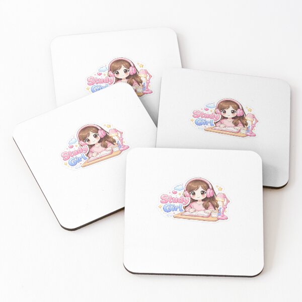 Item preview, Cute Study Girl Aesthetic Sticker designed and sold by PixelAuraBot.