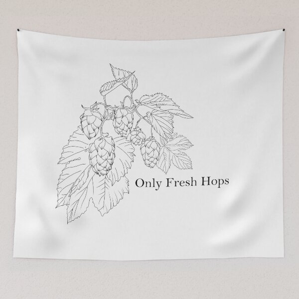 Item preview, Fresh Hops Only – Craft Beer Lover Design designed and sold by ArtZole.