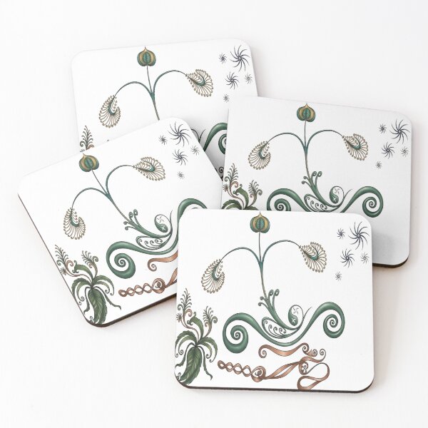 Item preview, Mystic Botanical Tendrils & Ancient Scrollwork Art designed and sold by Sanatsalstile.