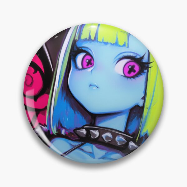Item preview, Neon Goth Anime Demon Girl designed and sold by bubblegoth.
