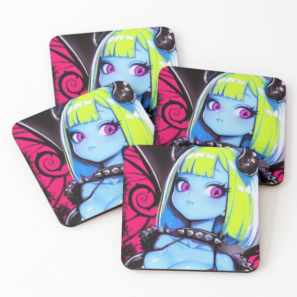 Item preview, Neon Goth Anime Demon Girl designed and sold by bubblegoth.