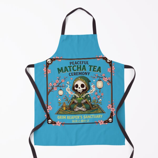 Item preview, Peaceful Matcha Tea Ceremony Skeleton designed and sold by TeeARTHY.