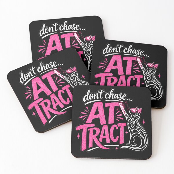 Item preview, Don’t Chase Attract Cat Design – Feminine Motivation Gym Shirt, Aesthetic Mindset Graphic designed and sold by GorilaStudio.