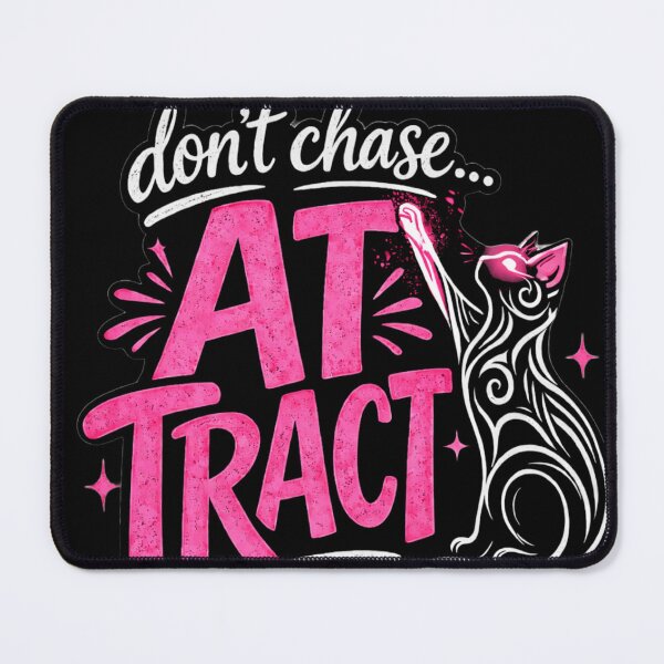 Item preview, Don’t Chase Attract Cat Design – Feminine Motivation Gym Shirt, Aesthetic Mindset Graphic designed and sold by GorilaStudio.