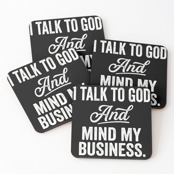 Item preview, I Talk To God And Mind My Business Faith Inspirational Quote designed and sold by VGAfanatic.