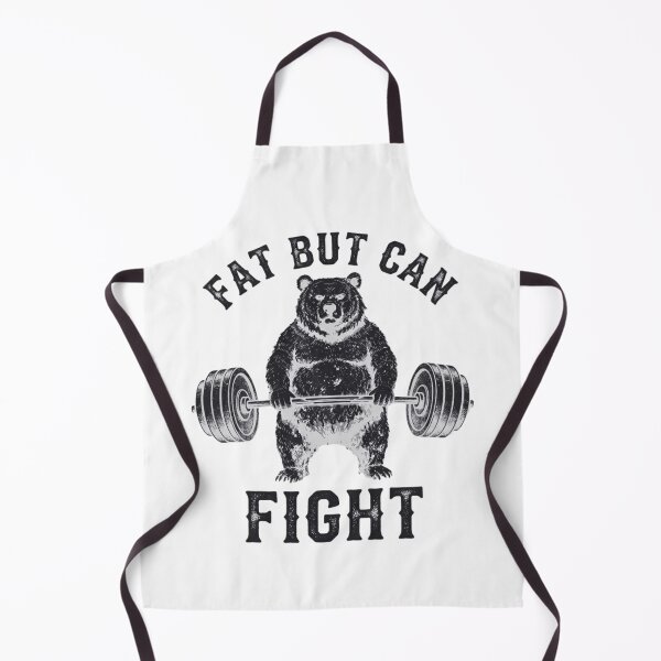 Item preview, Fat But Can Fight Funny Powerlifting Grizzly Bear Gym designed and sold by Ali-printshop.