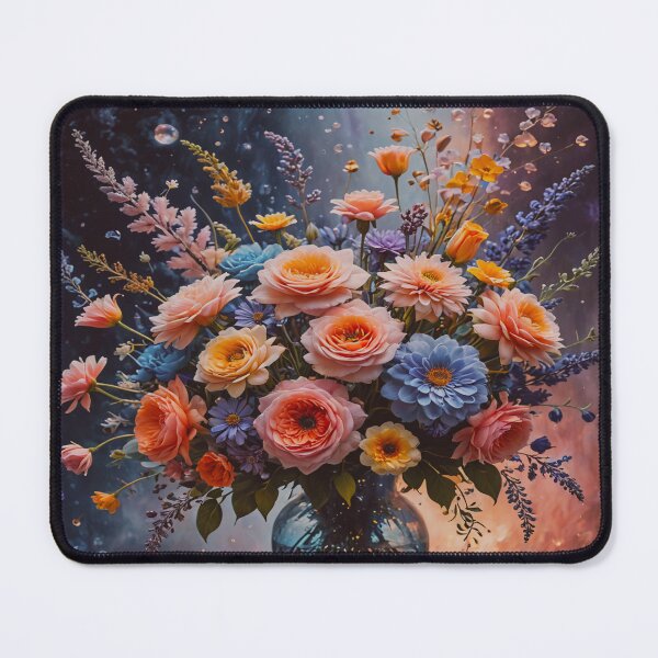Item preview, Dreamy Cosmic Floral Bouquet – Galaxy Inspired Flower Art Print designed and sold by BeautifulVirtues.
